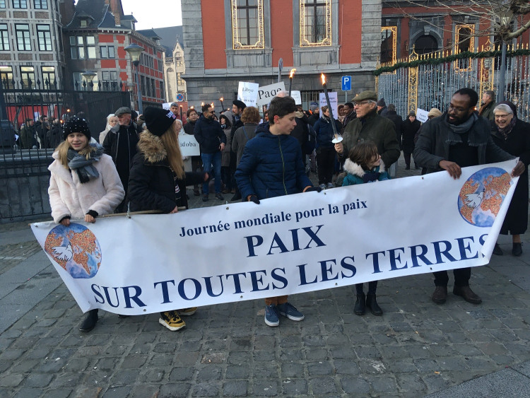 MARCHER POUR LA PAIX À LIÈGE AVEC LA COMMUNAUTÉ DE SANT’EGIDIO