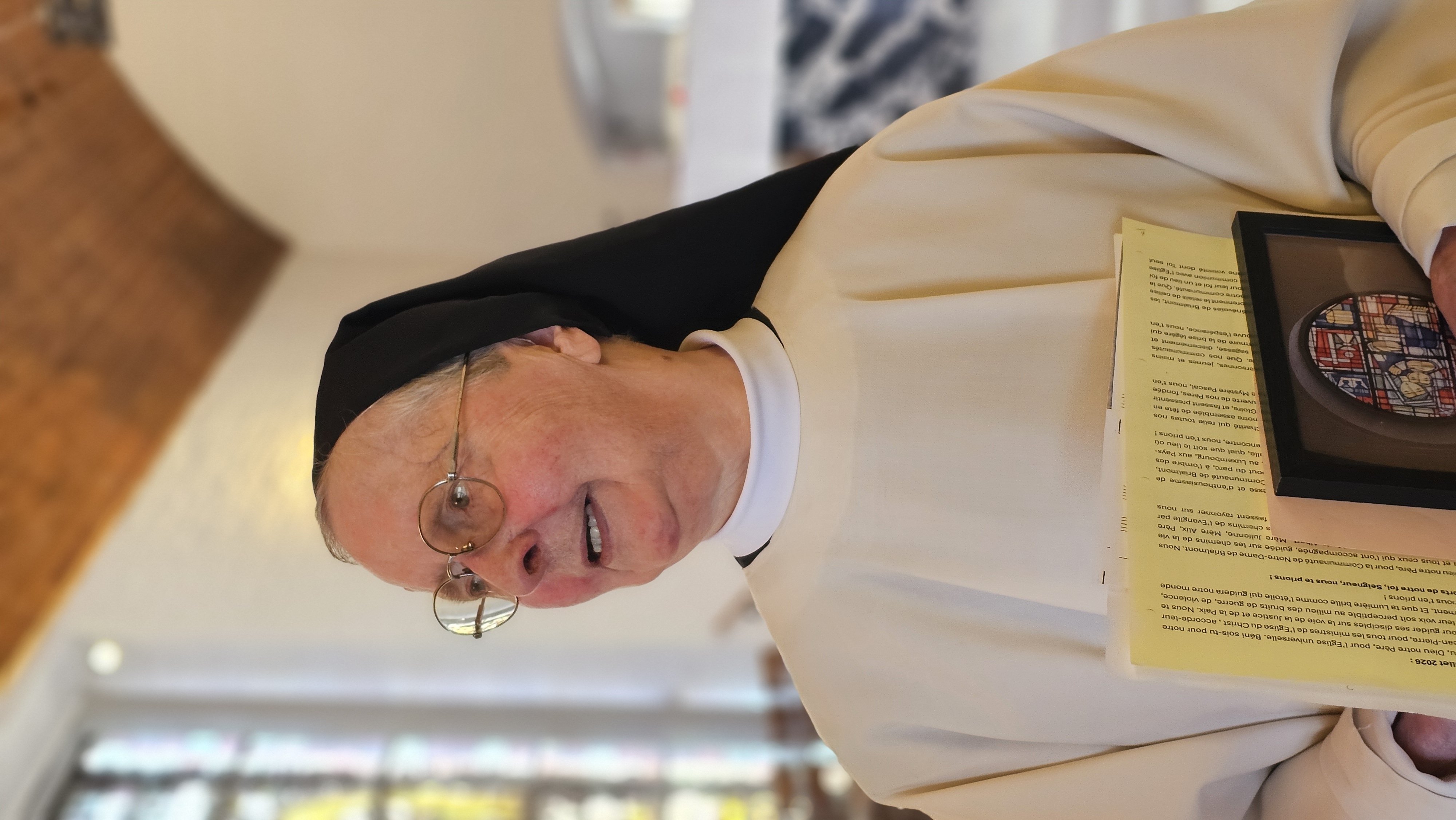 Sœur Claire, l’aînée de la communauté de Brialmont