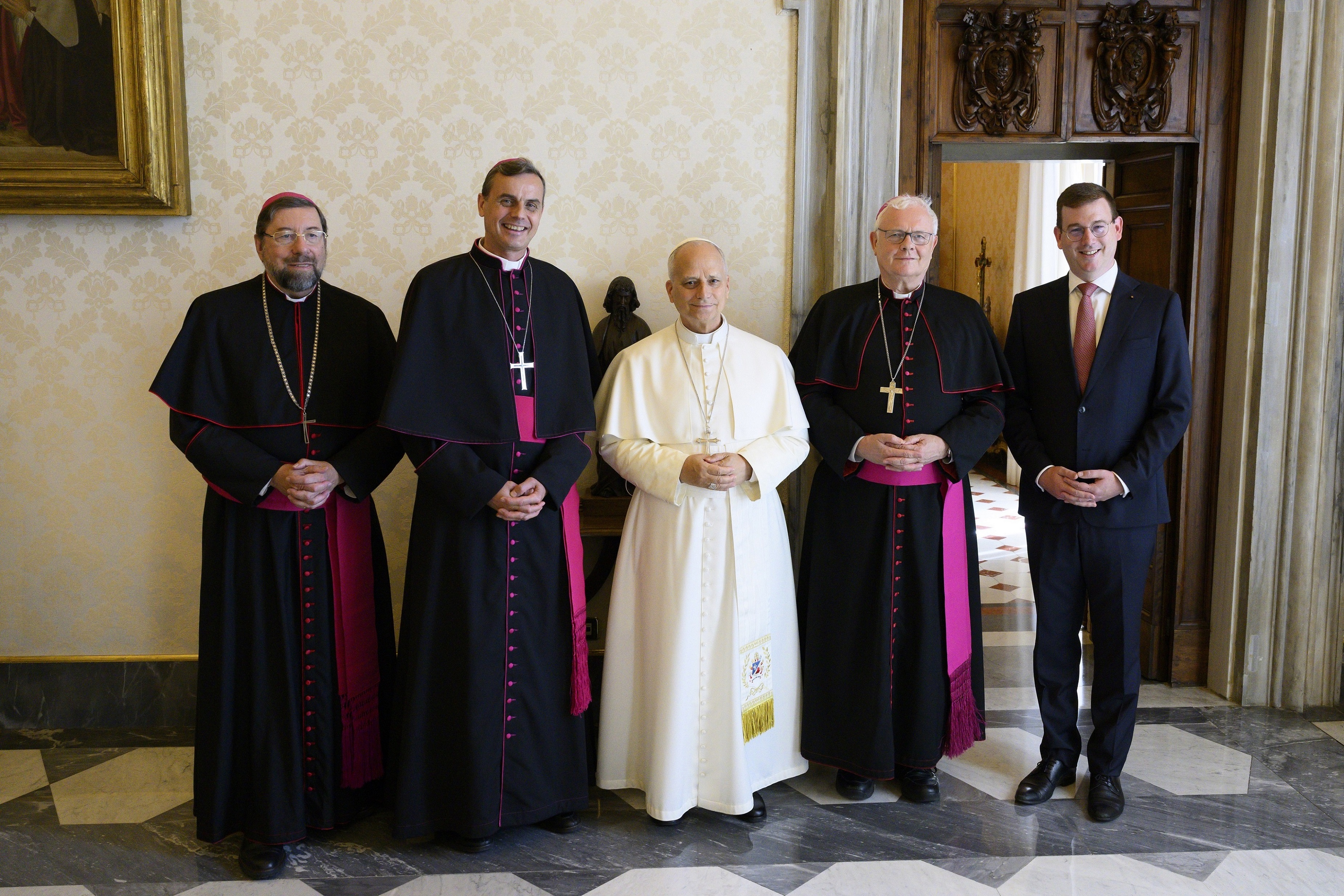 Le pape Léon XIV reçoit en audience le conseil permanent de la Conférence des évêques de Belgique