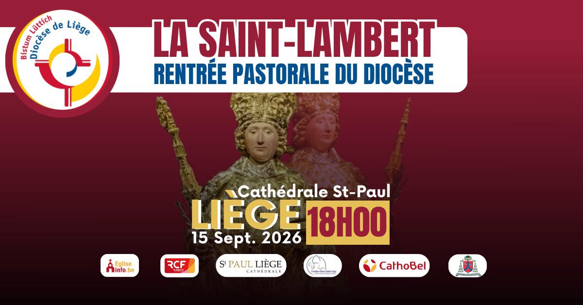 Visuel de la fête de la Saint-Lambert 2026, lancement de l’année pastorale du diocèse de Liège