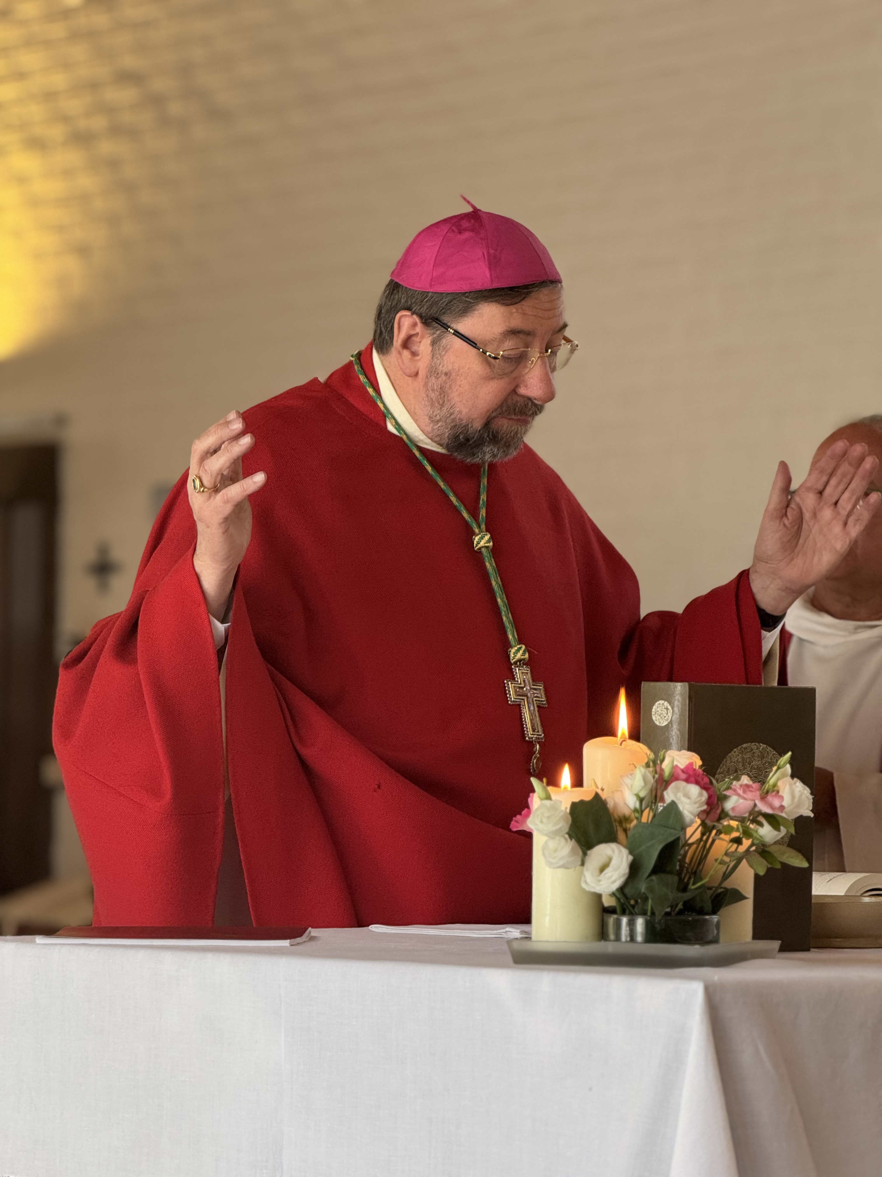 Mgr Jean-Pierre Delville durant la célébration d’action de grâce